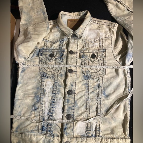 Rare! Jimmy Super T in “MINERAL REEF” wash True Religion size Medium - Picture 5 of 6